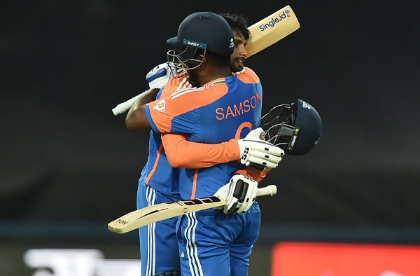 Century for Tilak Verma and Sanju Samson, India records highest T20I Score 