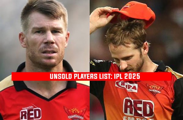 Complete List of Unsold Players in IPL 2025